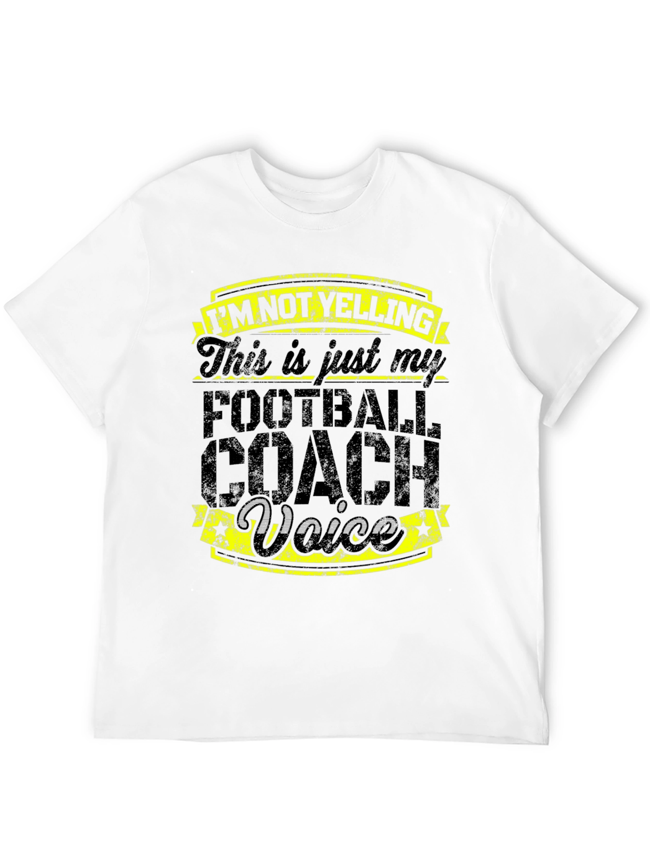 Football Coach Voice T-Shirt - Black