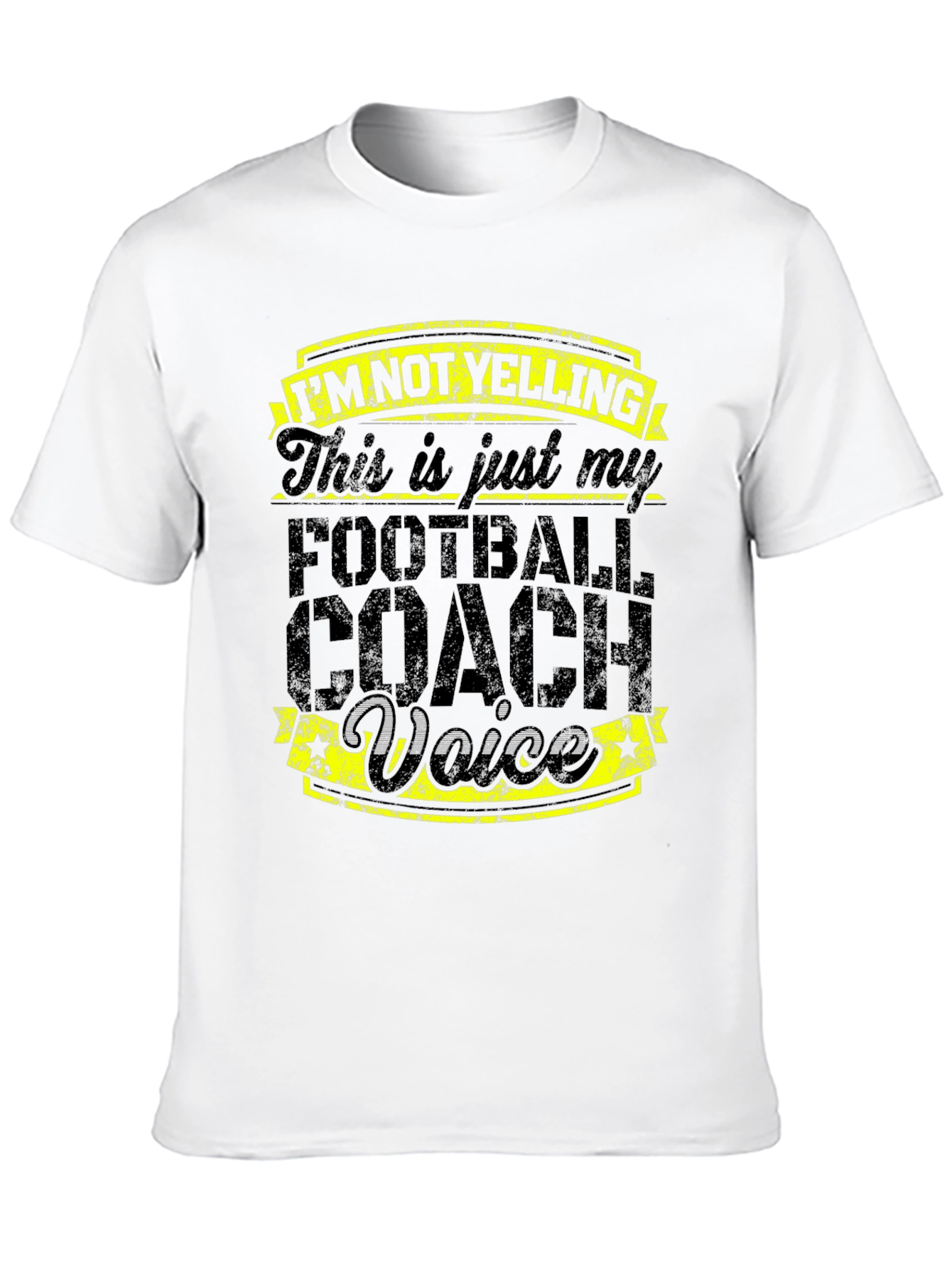Football Coach Voice T-Shirt - Black