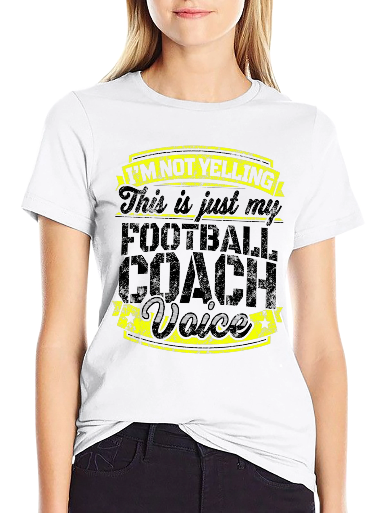 Football Coach Voice T-Shirt - Black