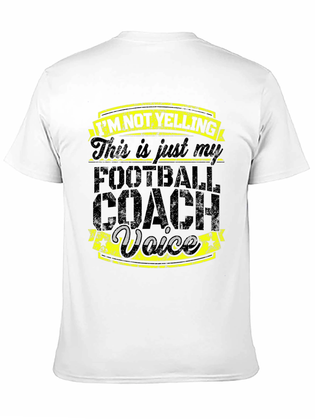 Football Coach Voice T-Shirt - Black