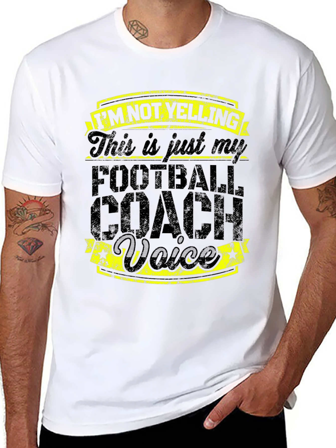 Football Coach Voice T-Shirt - Black