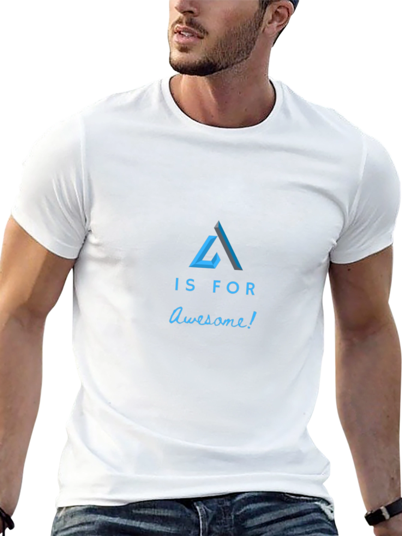 Awesome A T-Shirt - Modern Design