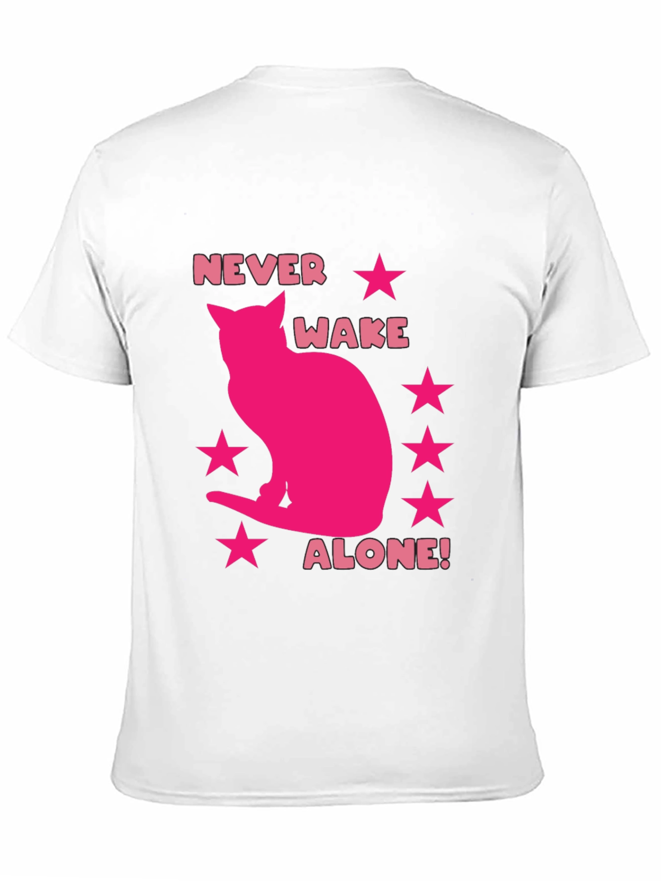Never Wake Alone T-Shirt - Cat Lover Tee