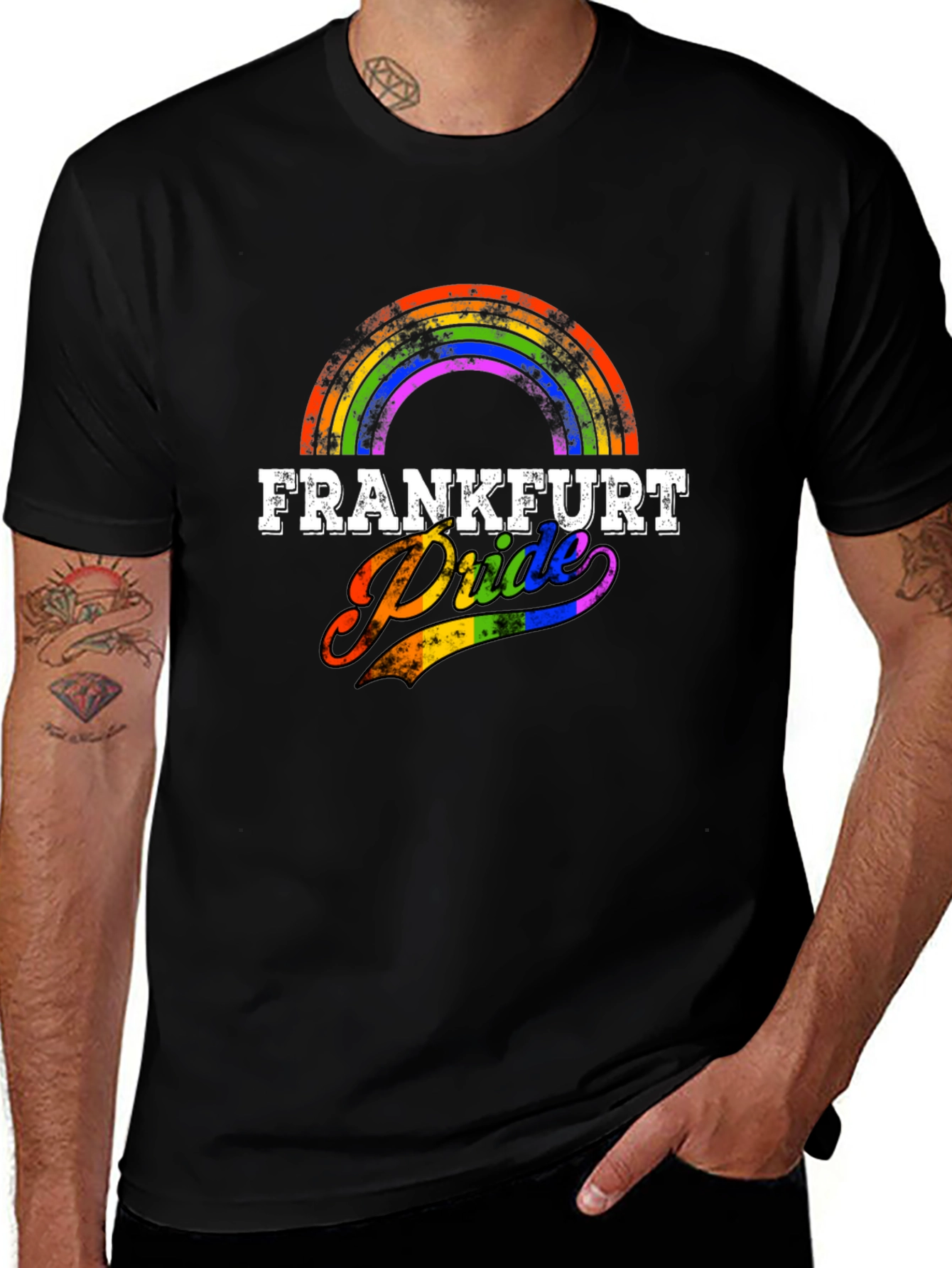 Frankfurt Pride T-Shirt - Rainbow Design