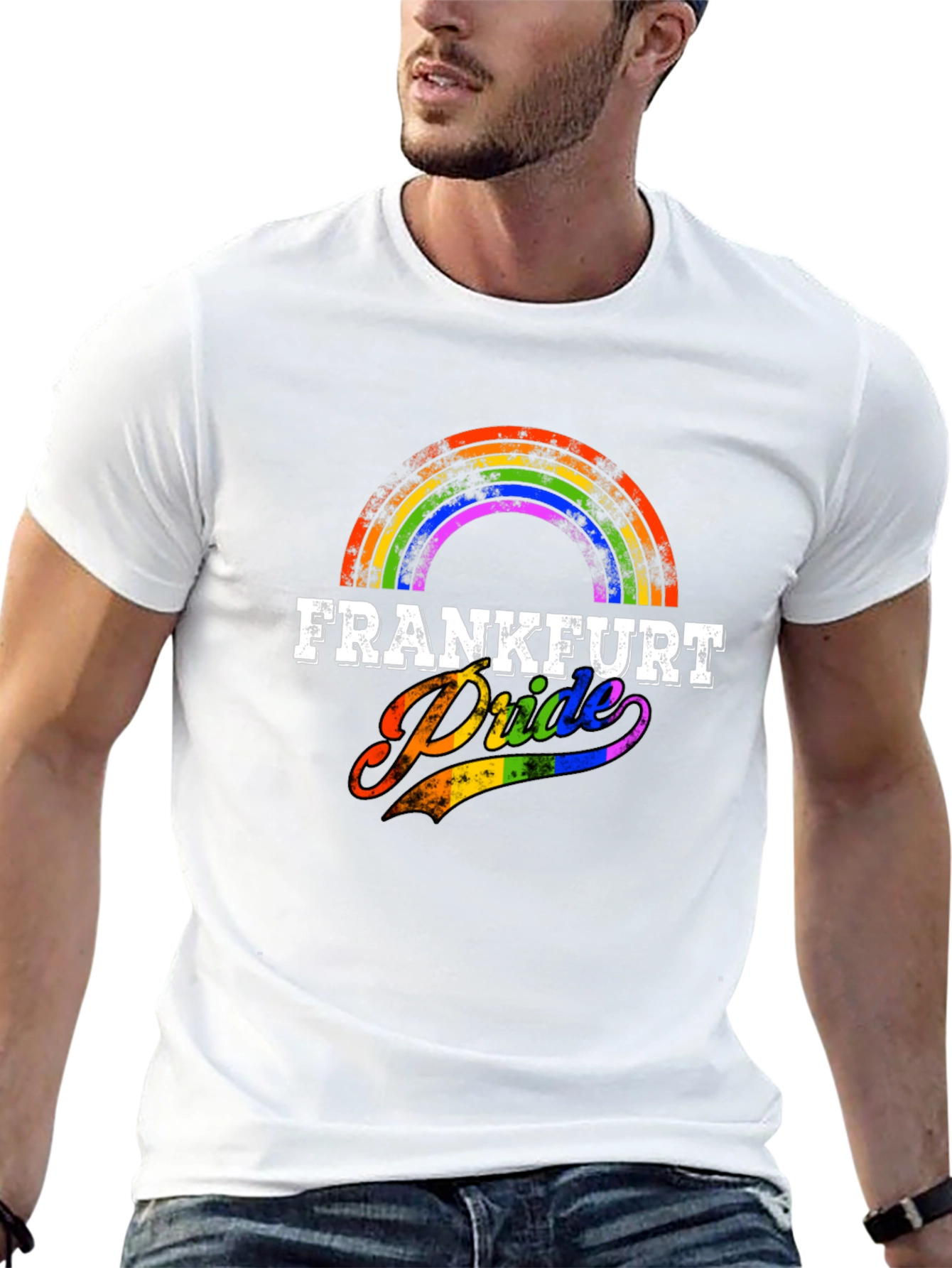 Frankfurt Pride T-Shirt - Rainbow Design