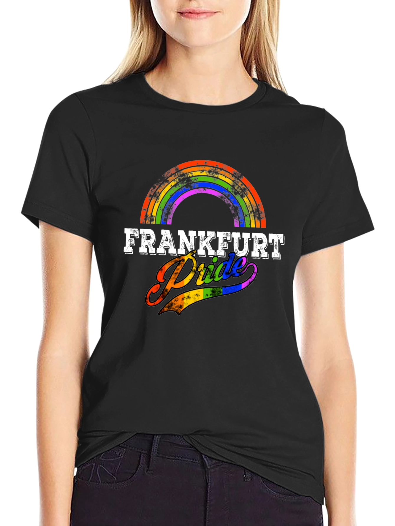 Frankfurt Pride T-Shirt - Rainbow Design