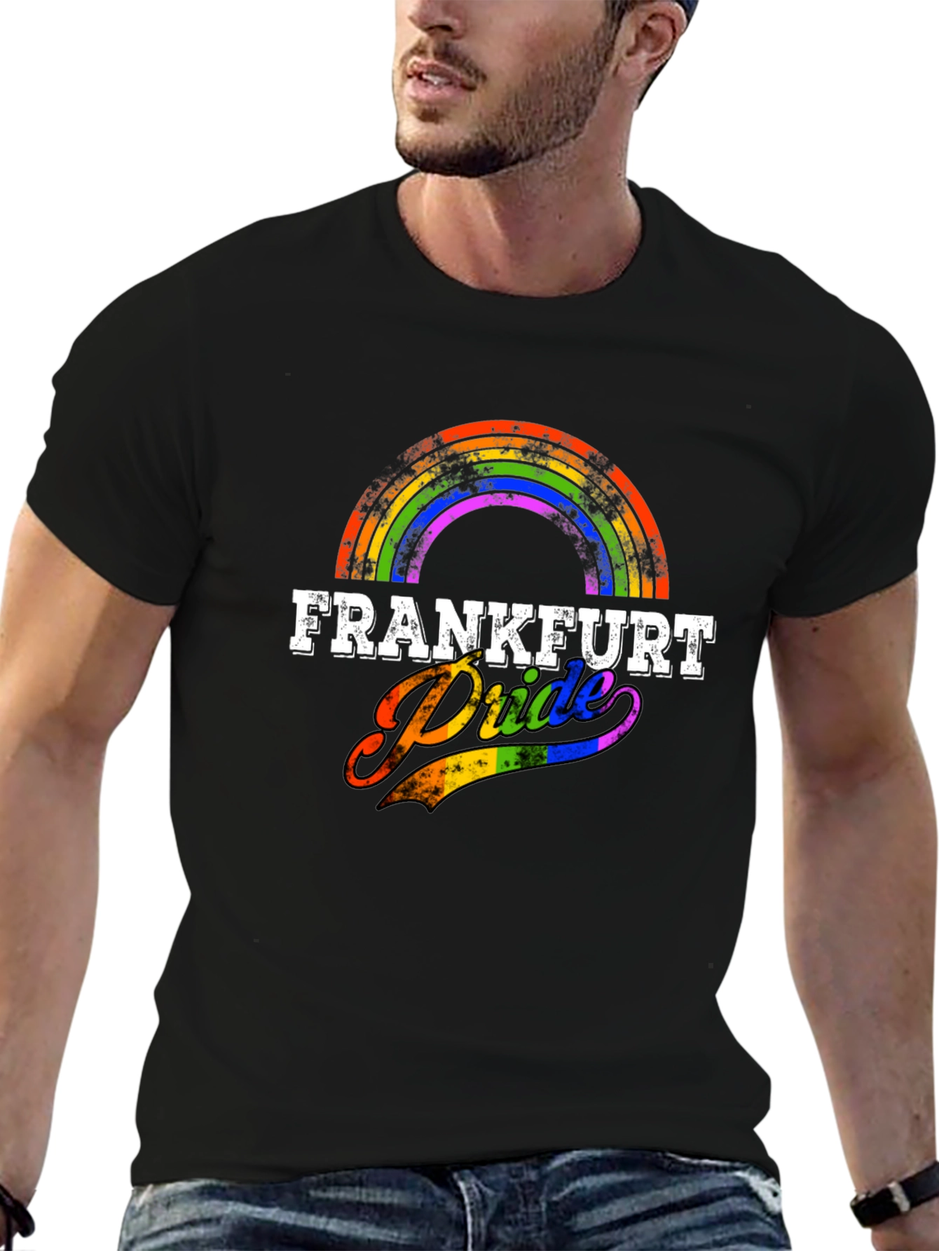 Frankfurt Pride T-Shirt - Rainbow Design