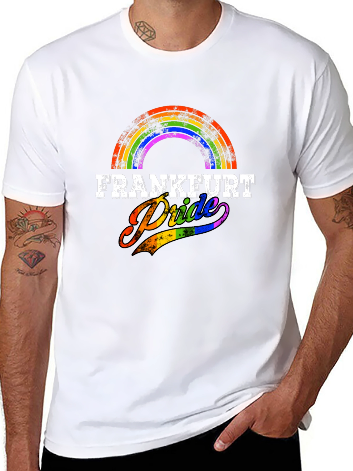Frankfurt Pride T-Shirt - Rainbow Design