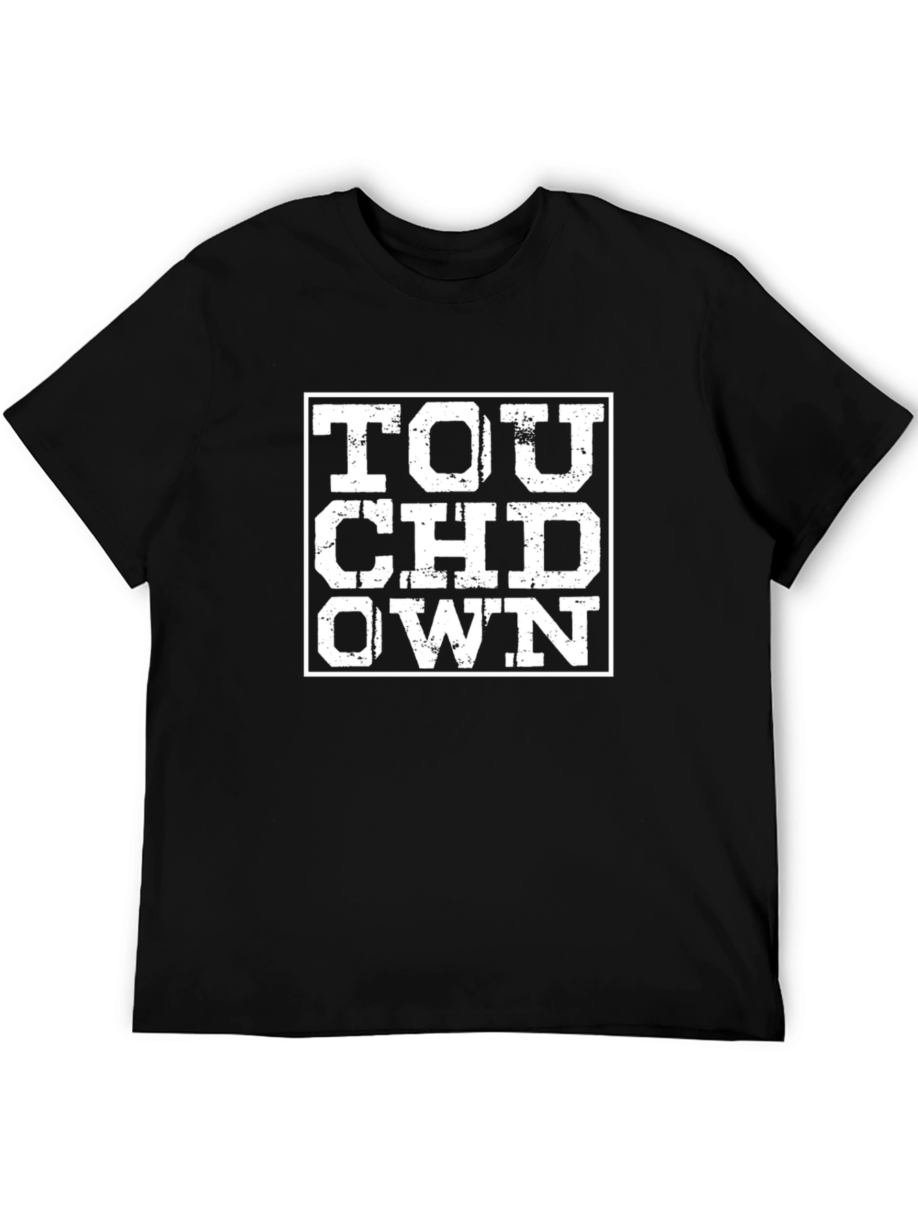 Touchdown Graphic T-Shirt - Black Cotton Tee