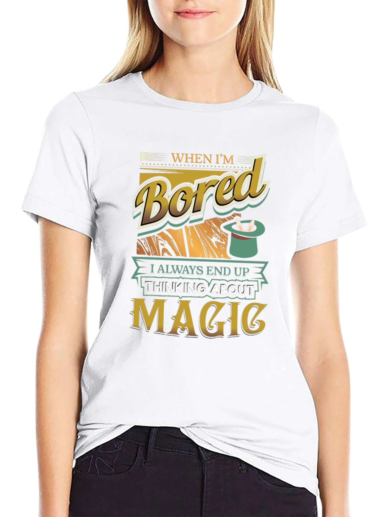 Magic T-Shirt - When Im Bored Graphic Tee