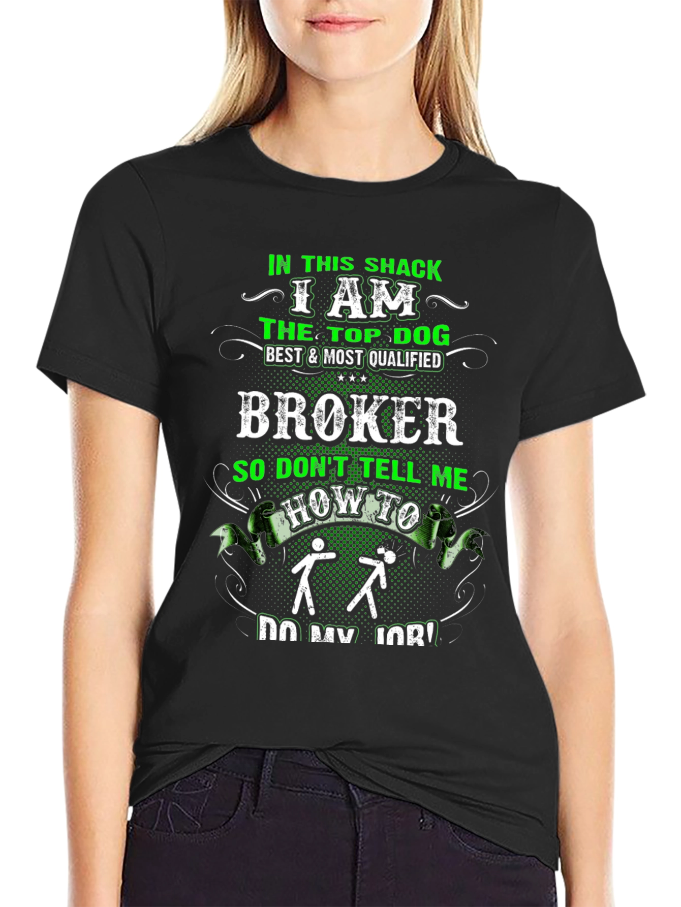 Funny Broker Graphic T-Shirt