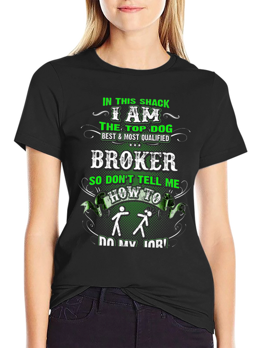 Funny Broker Graphic T-Shirt