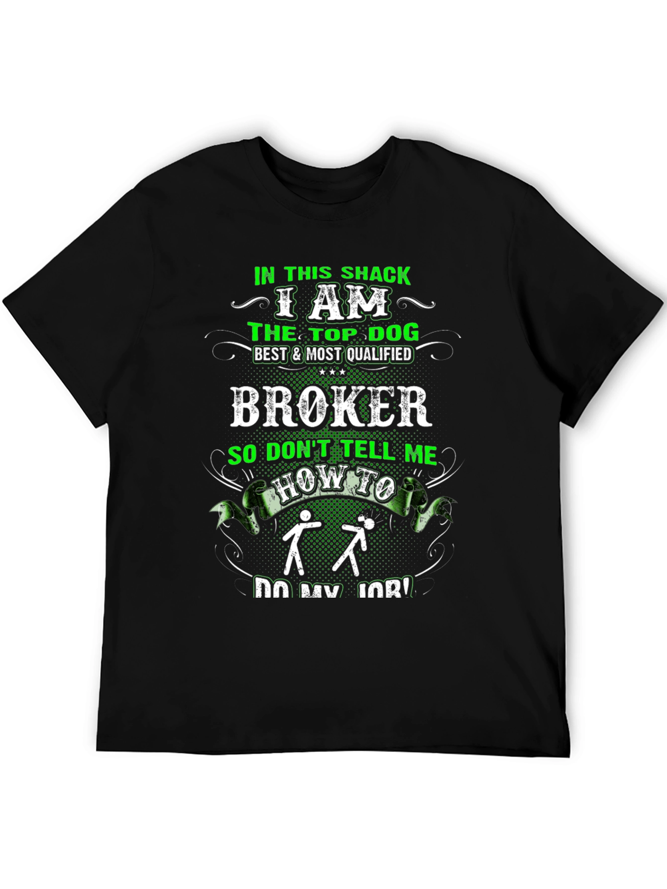 Funny Broker Graphic T-Shirt