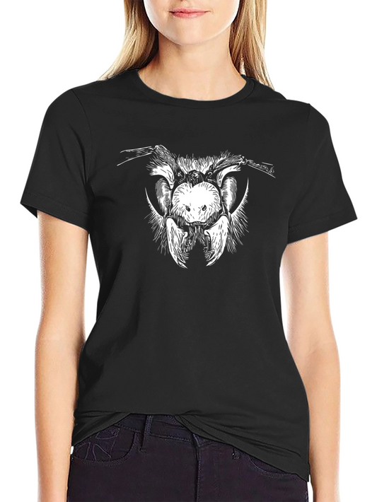 Bee Graphic T-Shirt - Black Cotton Tee
