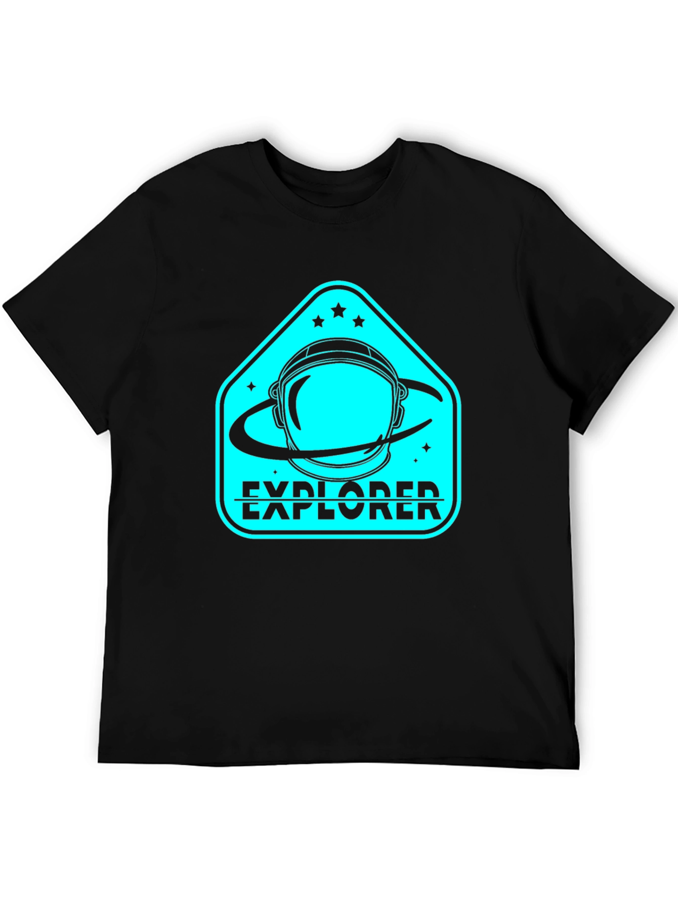 Explorer Astronaut Black T-Shirt