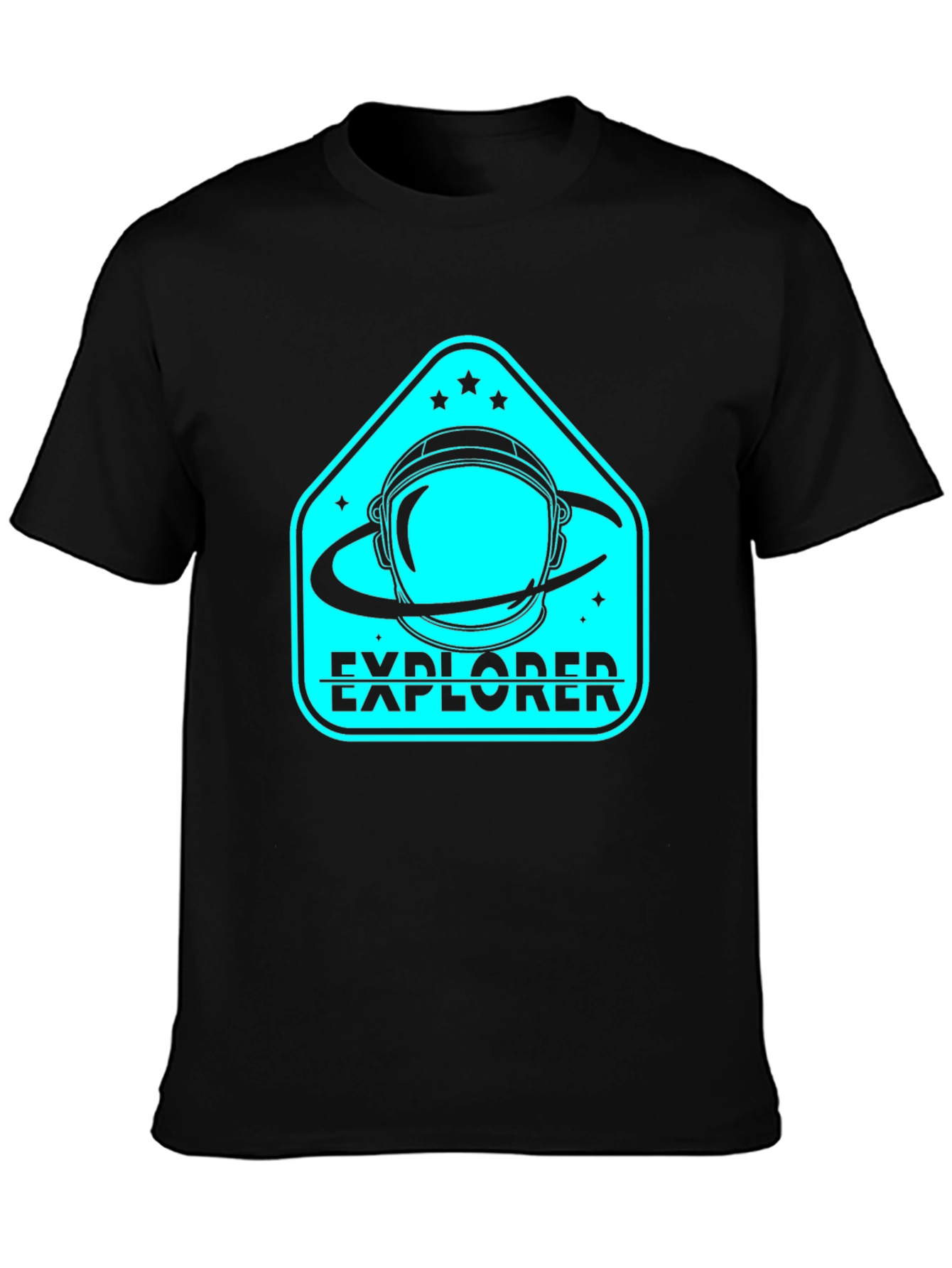 Explorer Astronaut Black T-Shirt