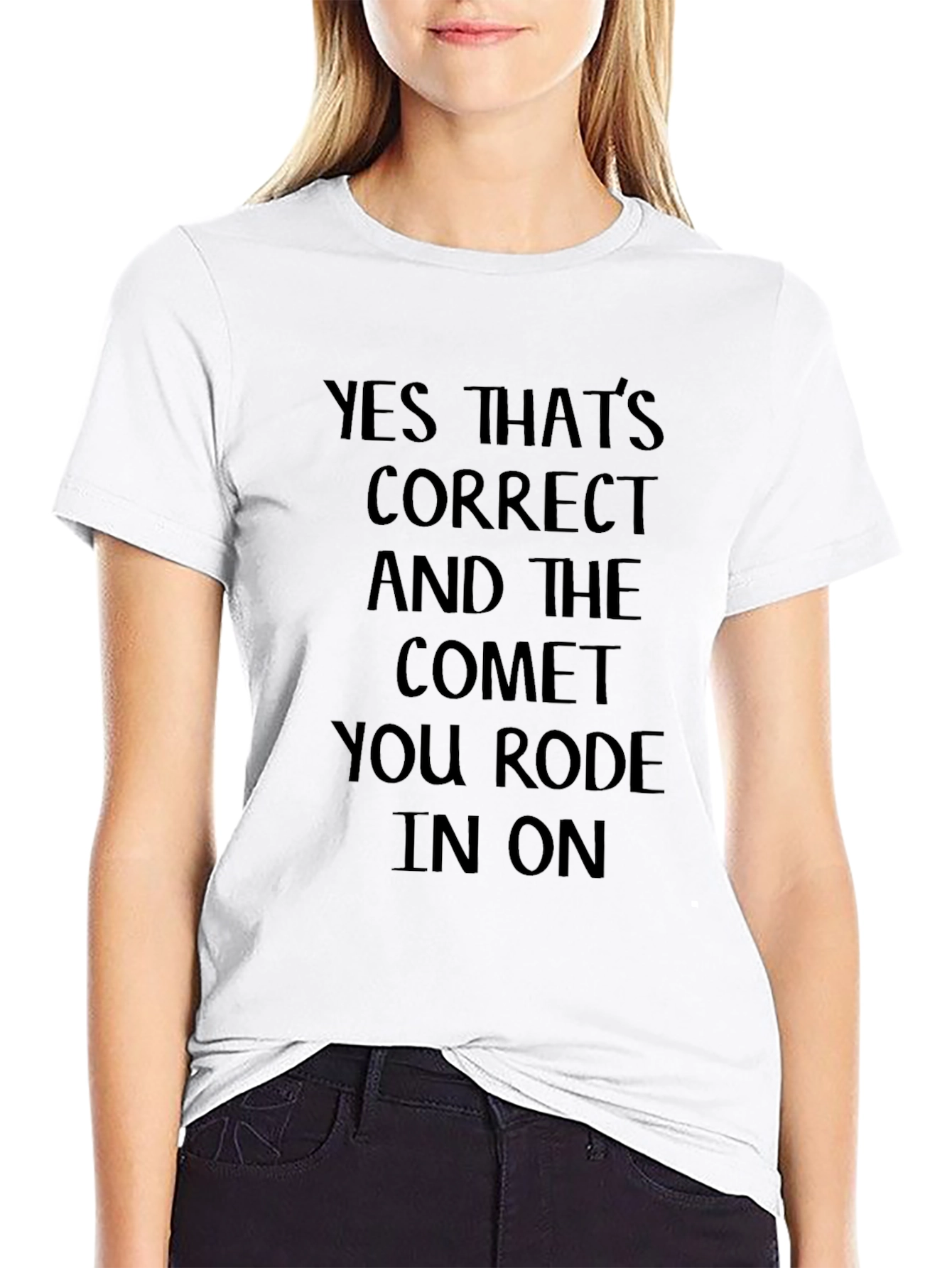 Humorous Comet Graphic Tee