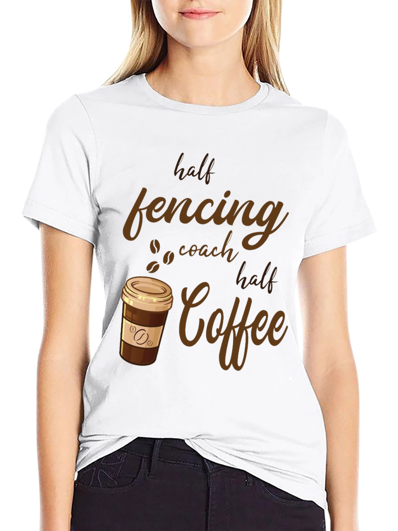 Fencing Coach & Coffee T-Shirt