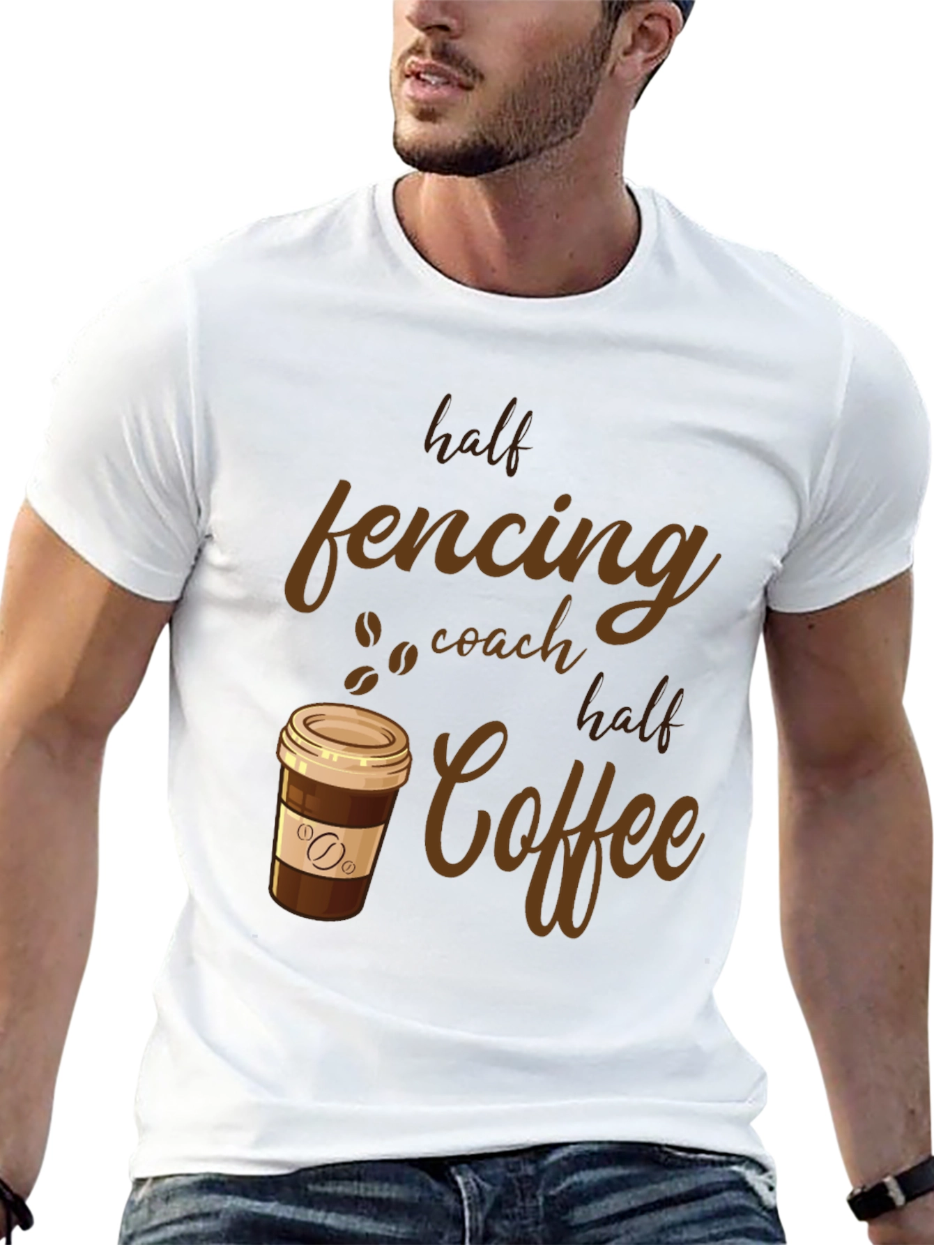 Fencing Coach & Coffee T-Shirt