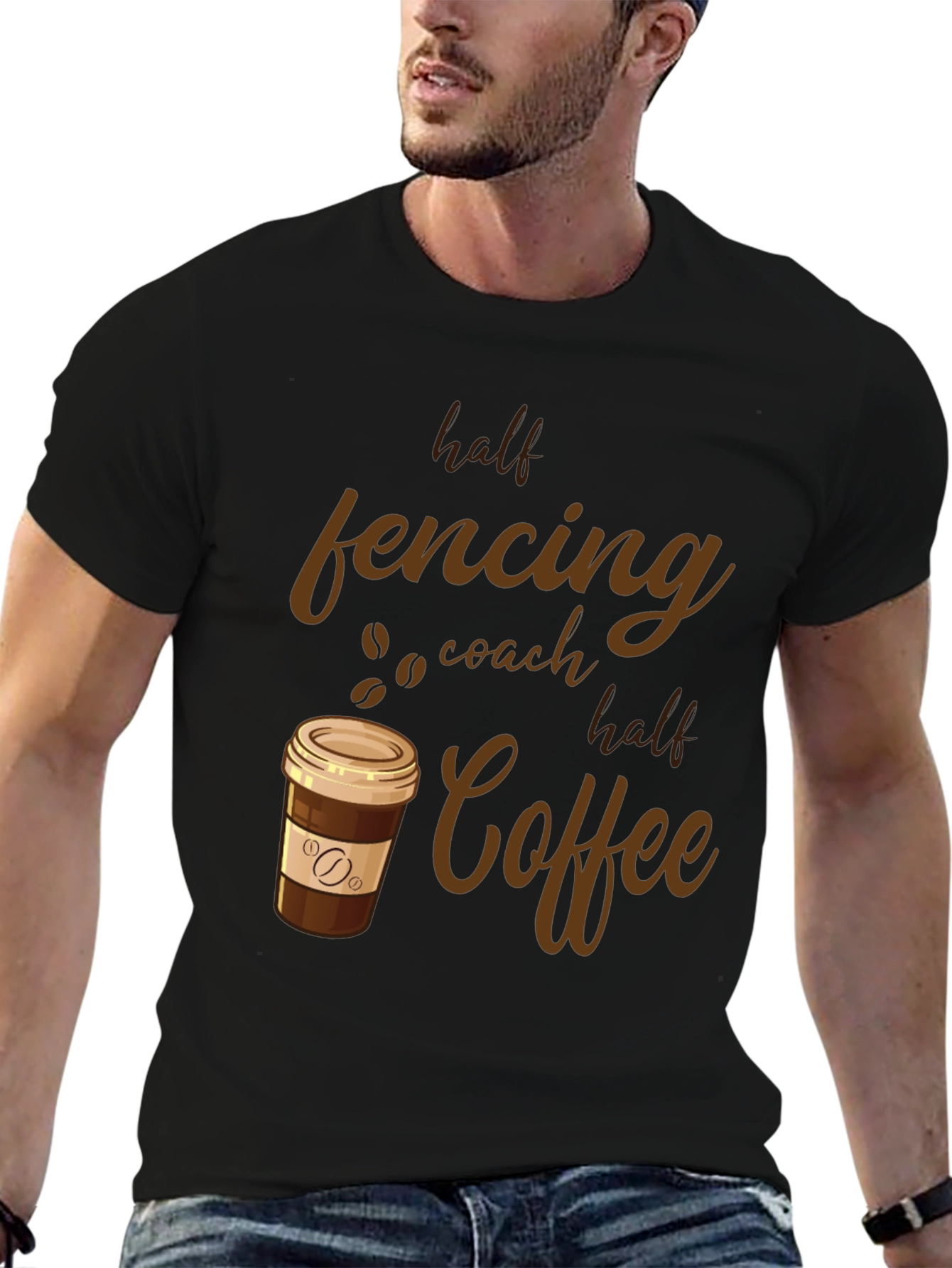 Fencing Coach & Coffee T-Shirt