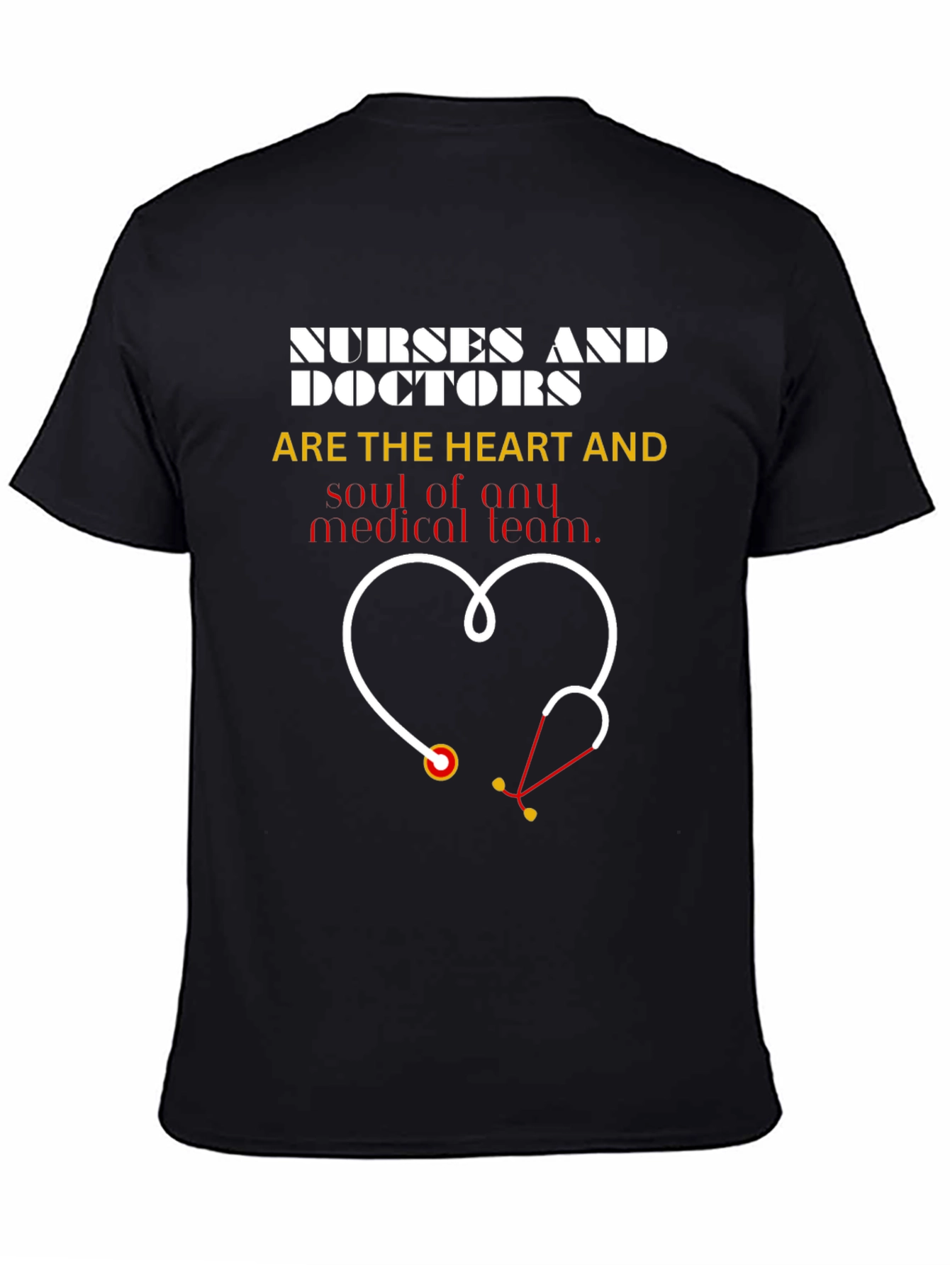 Nurses & Doctors Heart Stethoscope Graphic Tee