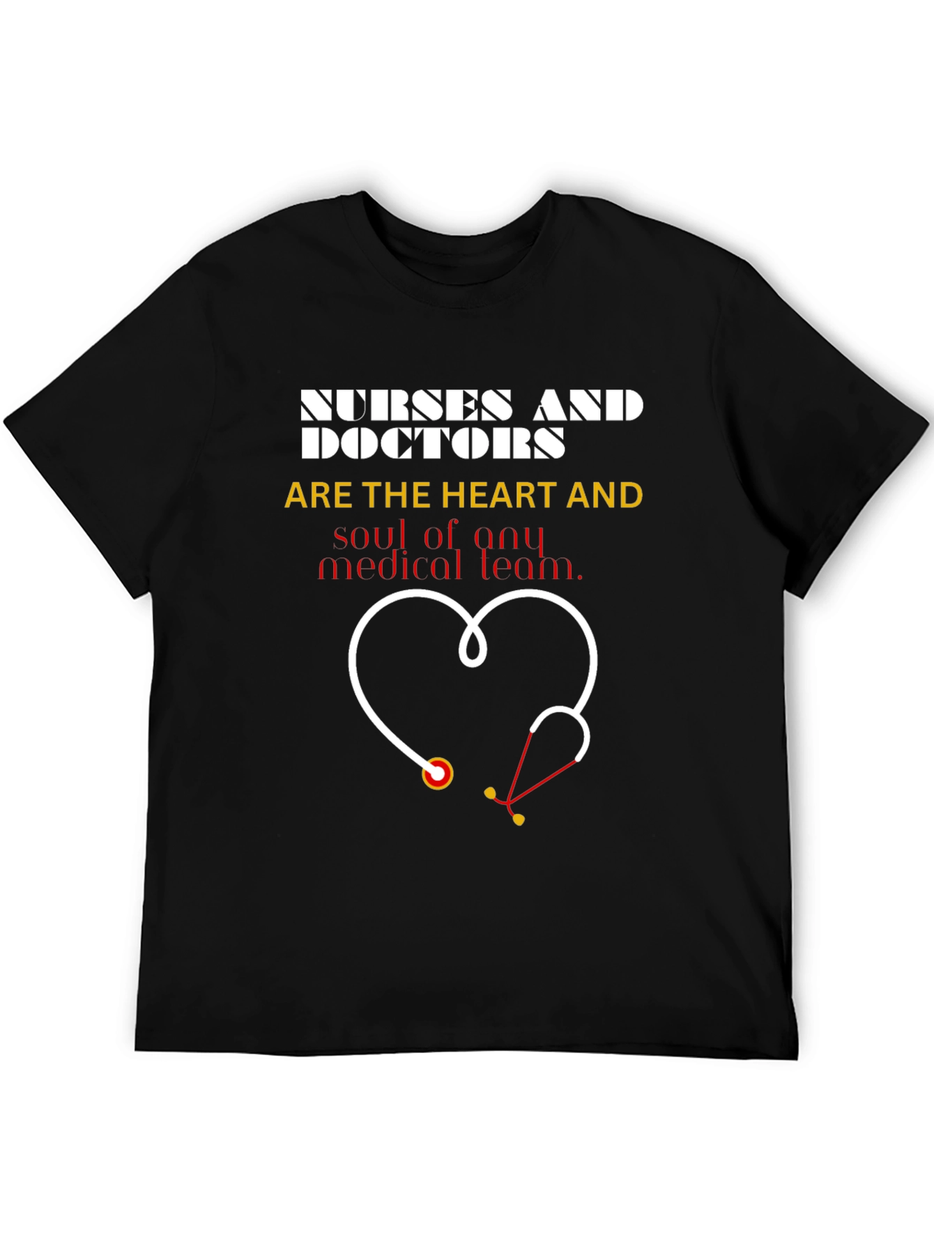 Nurses & Doctors Heart Stethoscope Graphic Tee
