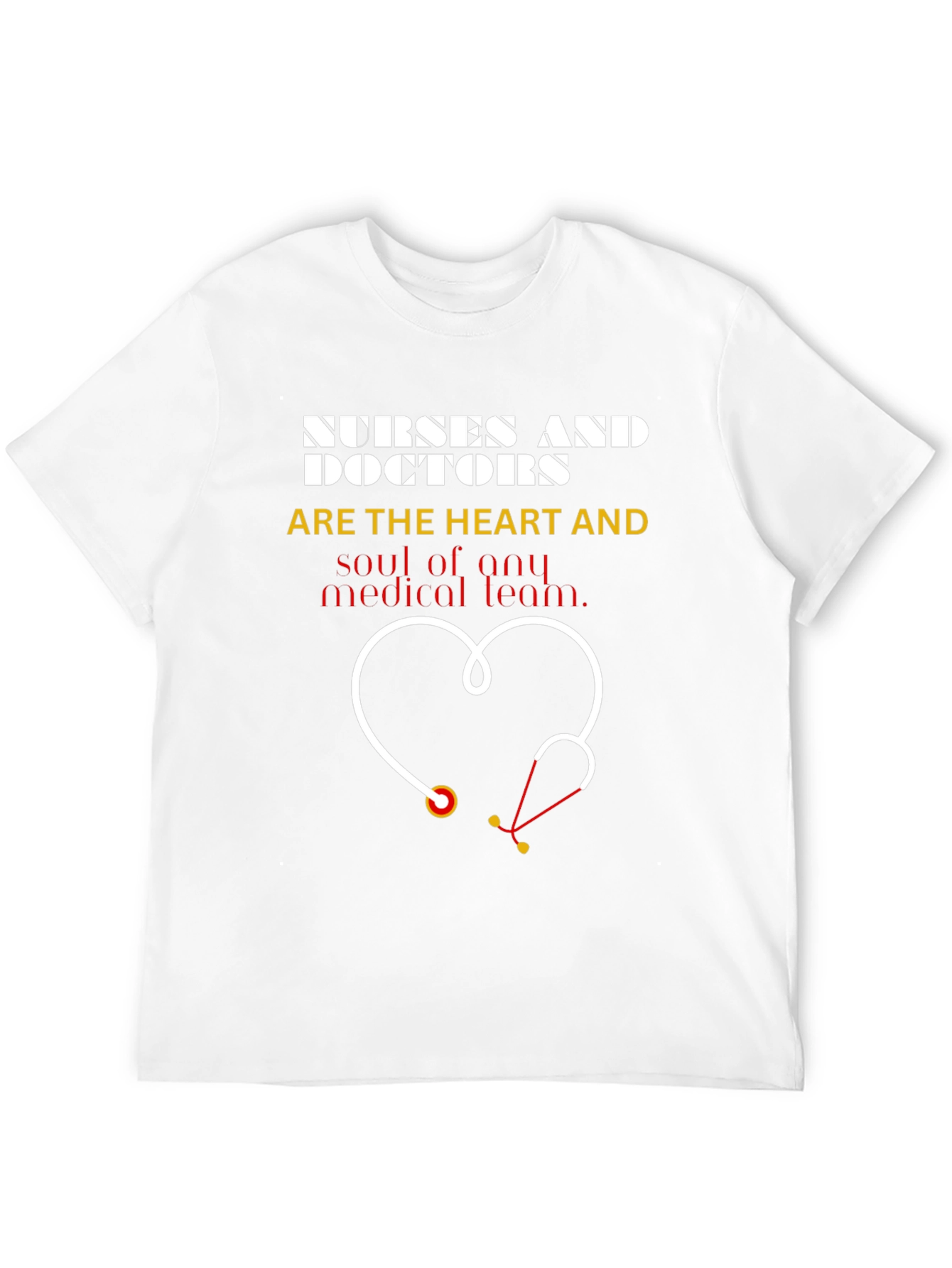Nurses & Doctors Heart Stethoscope Graphic Tee
