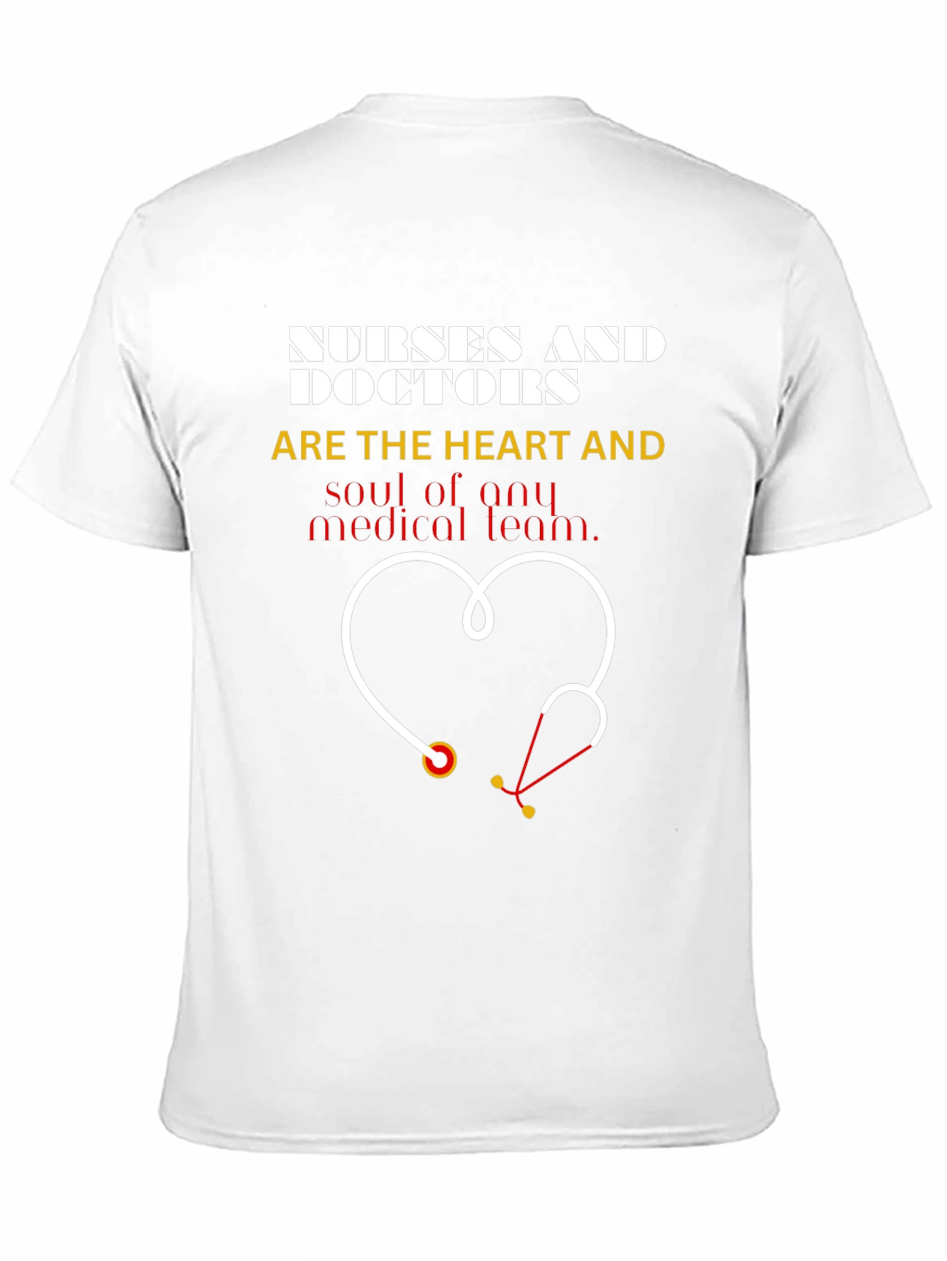 Nurses & Doctors Heart Stethoscope Graphic Tee