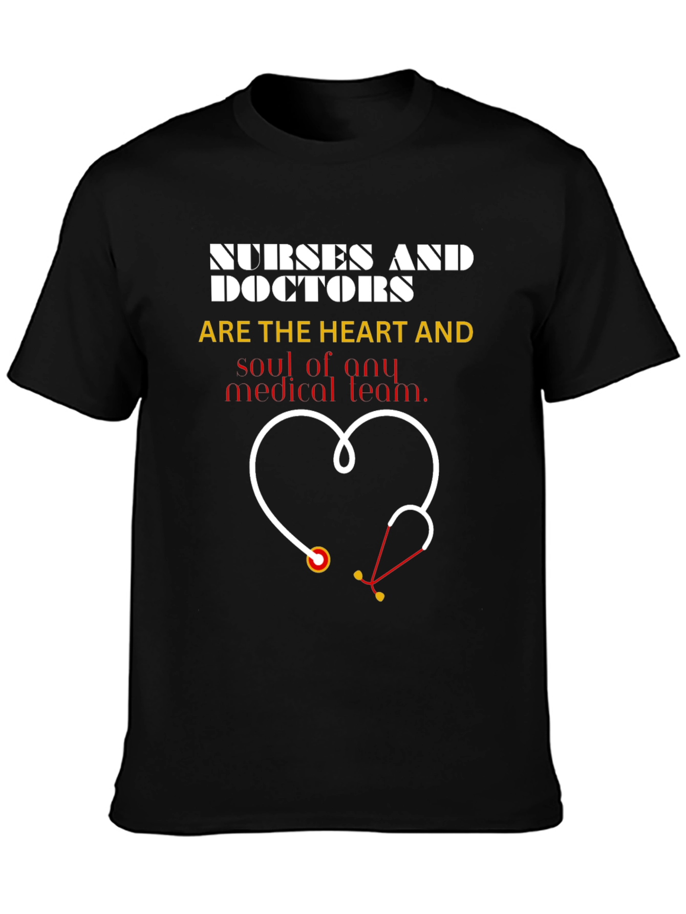 Nurses & Doctors Heart Stethoscope Graphic Tee