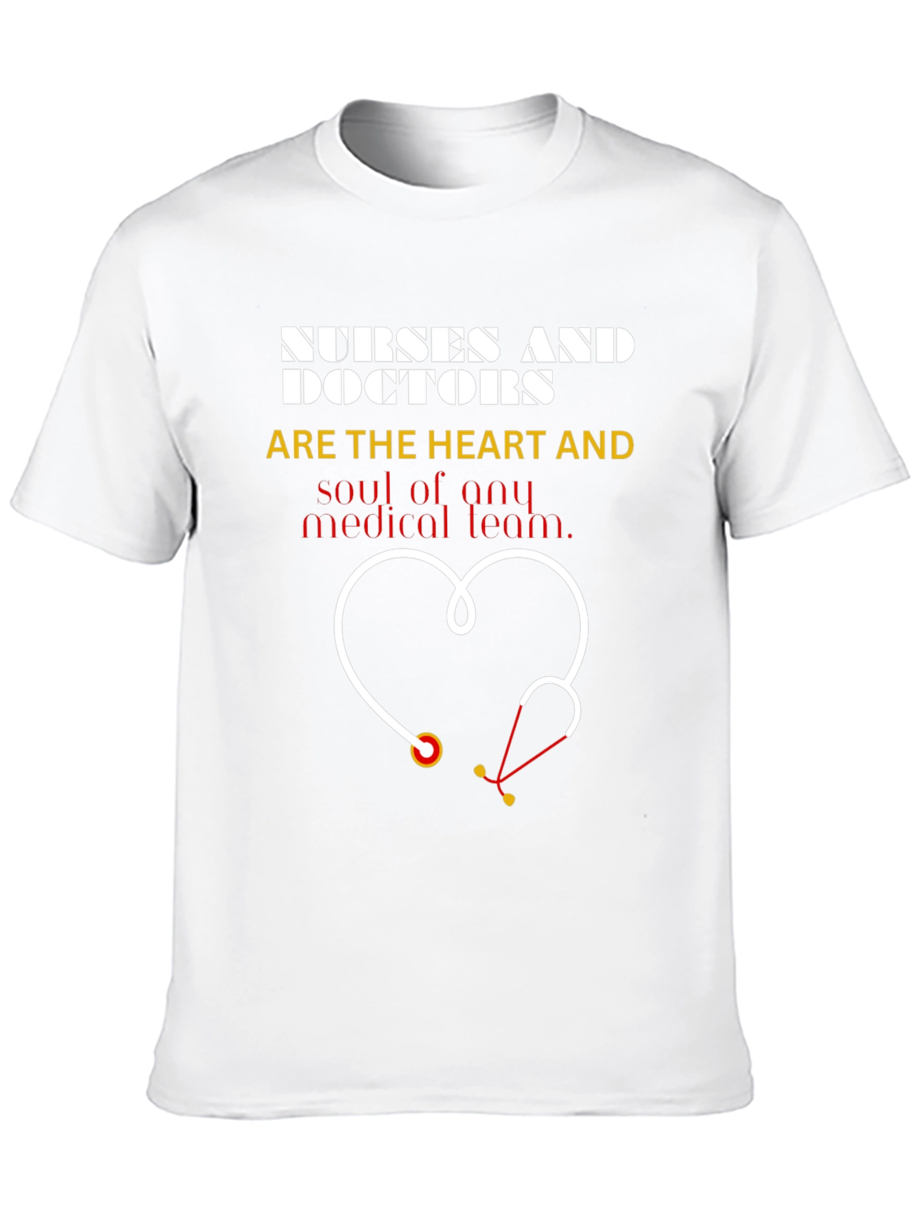Nurses & Doctors Heart Stethoscope Graphic Tee