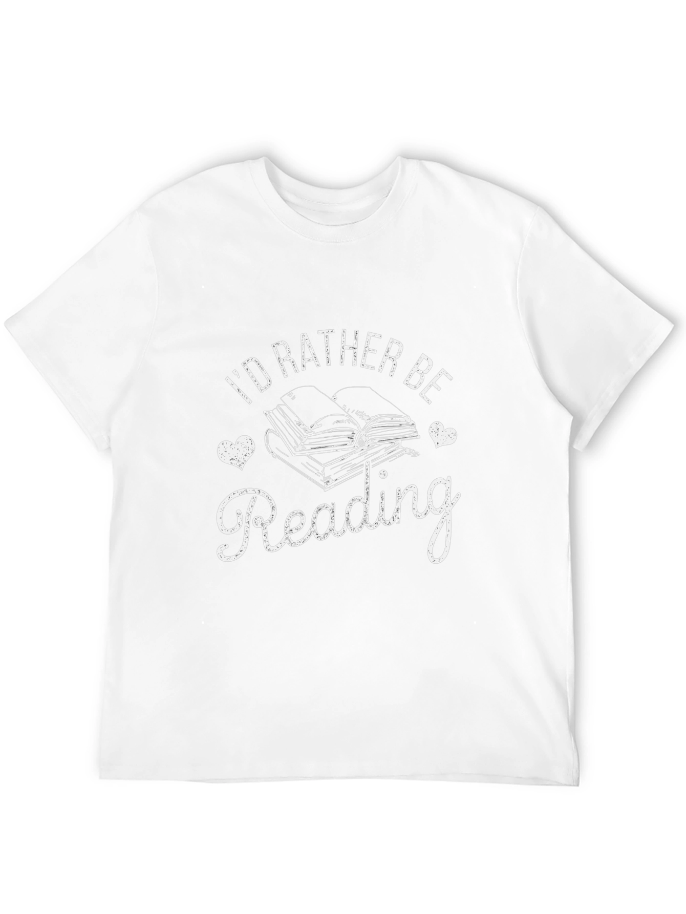 Id Rather Be Reading Black T-Shirt