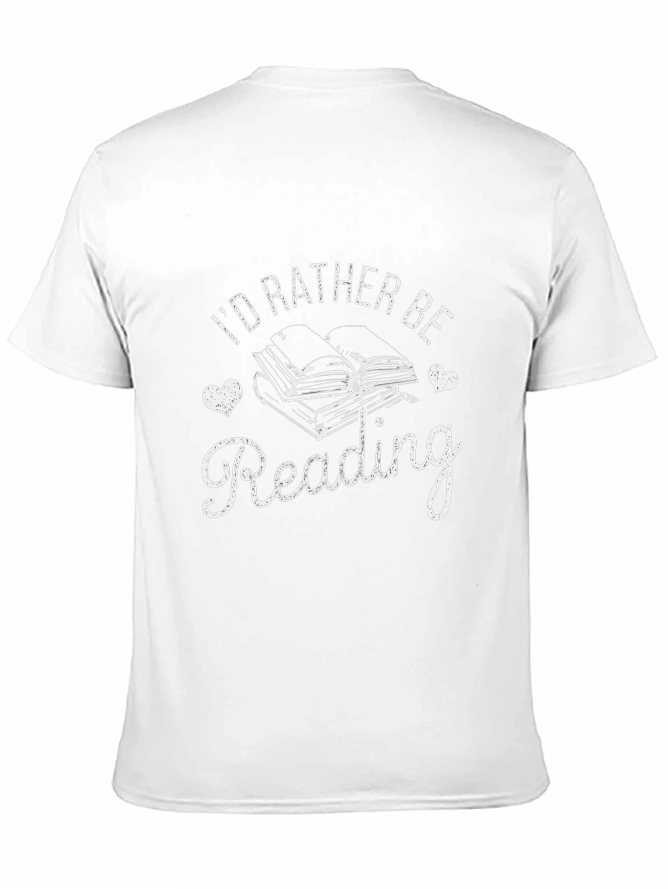 Id Rather Be Reading Black T-Shirt