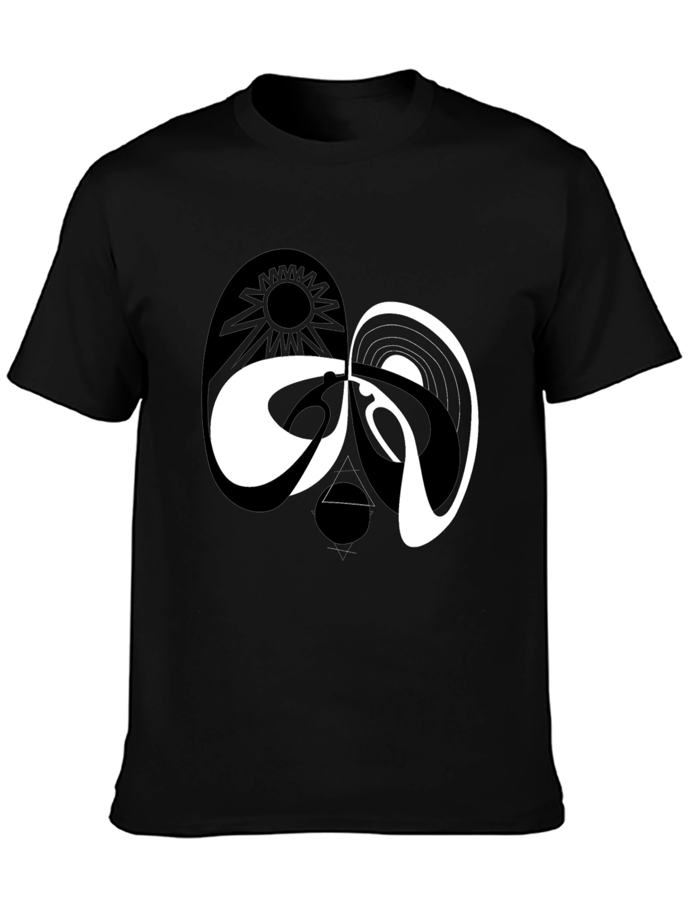 Yin Yang Dark Side of the Moon Graphic Tee