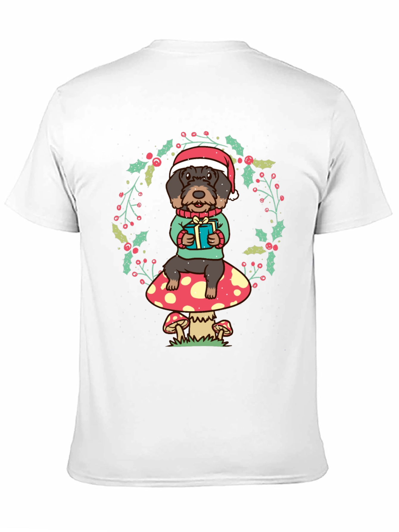 Festive Dog Christmas T-Shirt