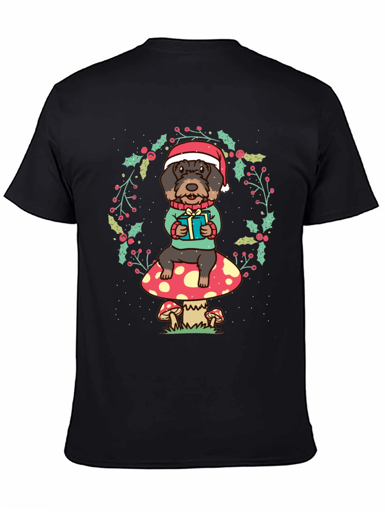 Festive Dog Christmas T-Shirt