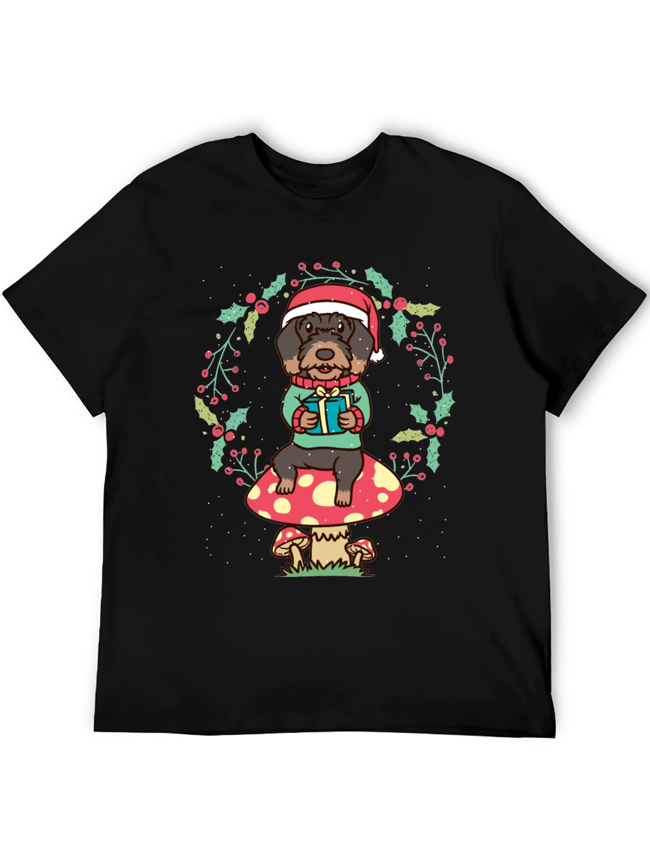 Festive Dog Christmas T-Shirt