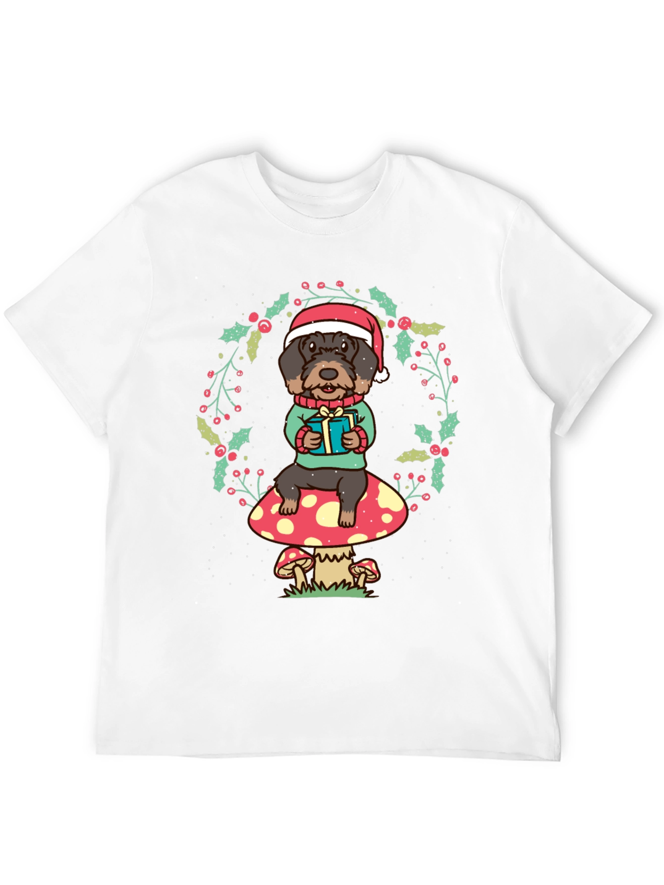 Festive Dog Christmas T-Shirt
