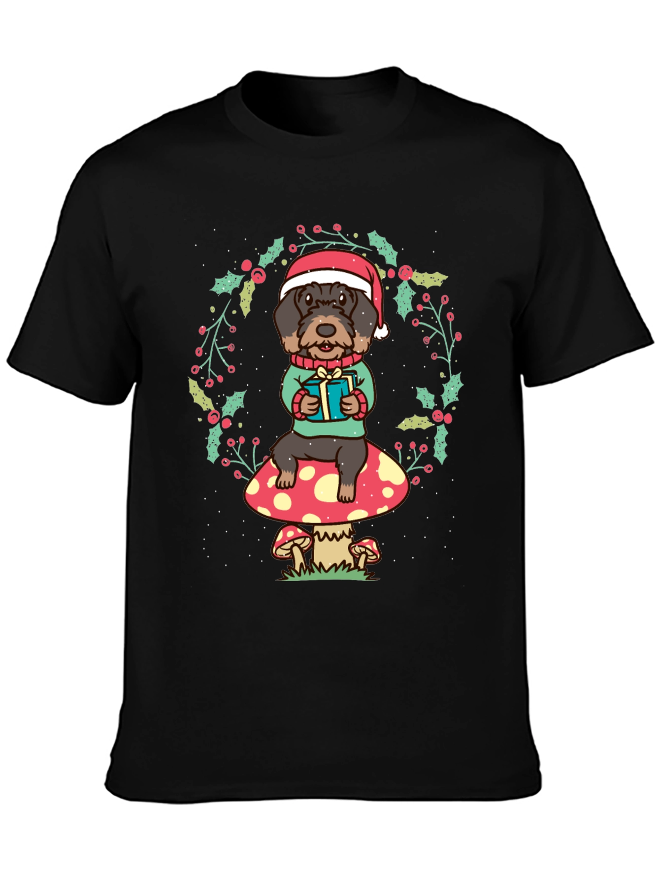 Festive Dog Christmas T-Shirt