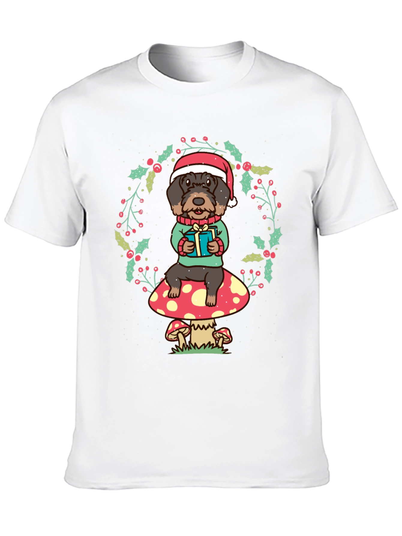 Festive Dog Christmas T-Shirt