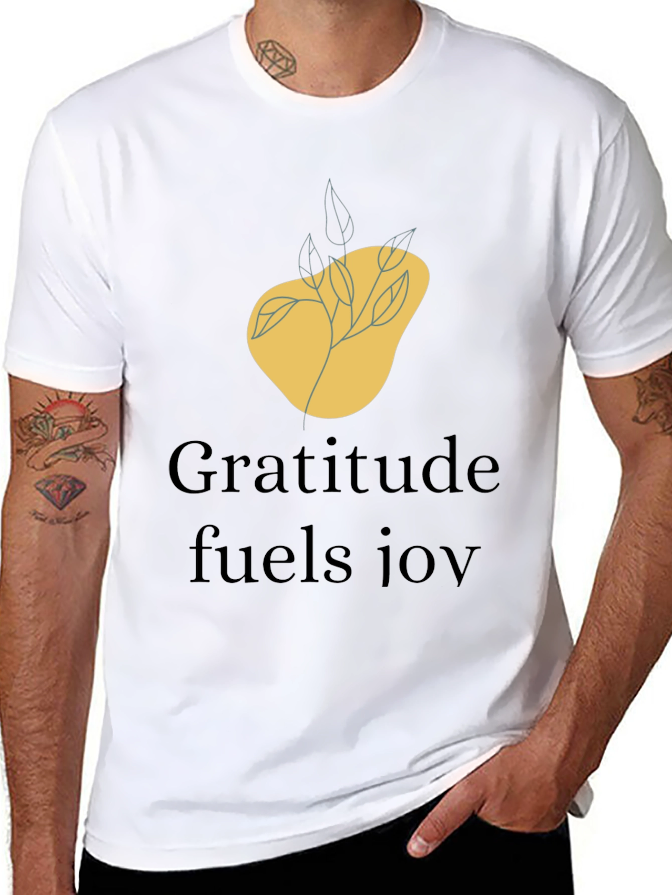 Gratitude Fuels Joy Graphic T-Shirt