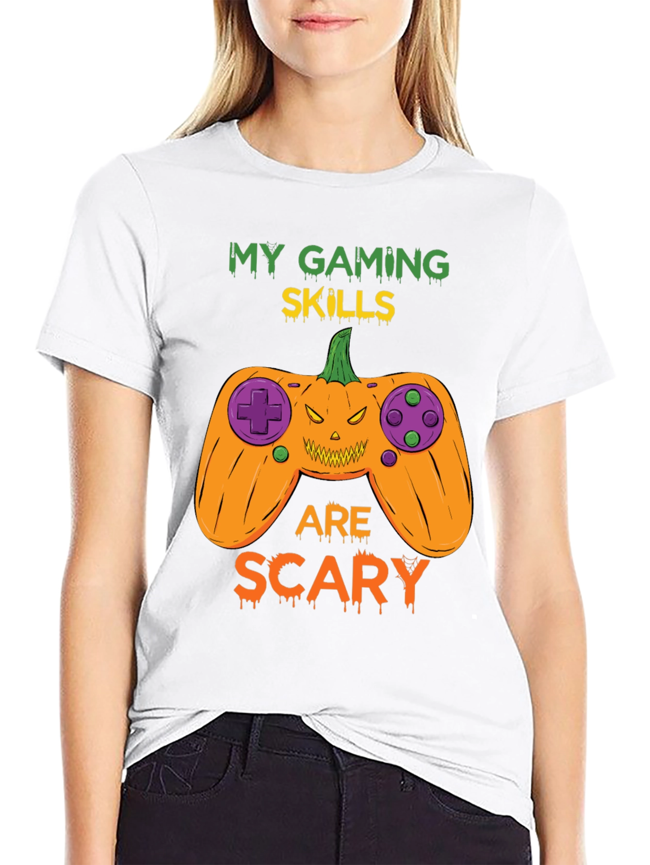 My Gaming Skills Are Scary Halloween T-Shirt