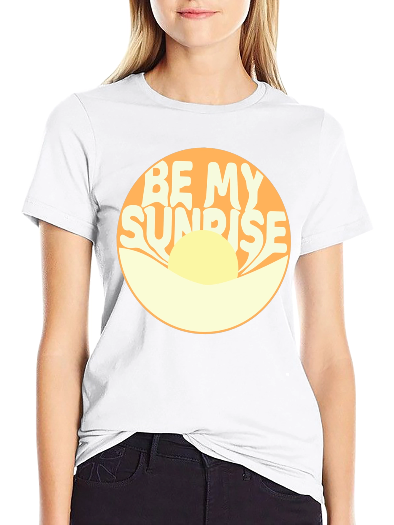 Be My Sunrise Graphic Tee - Retro Design