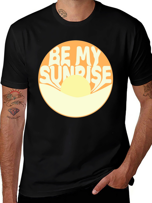 Be My Sunrise Graphic Tee - Retro Design