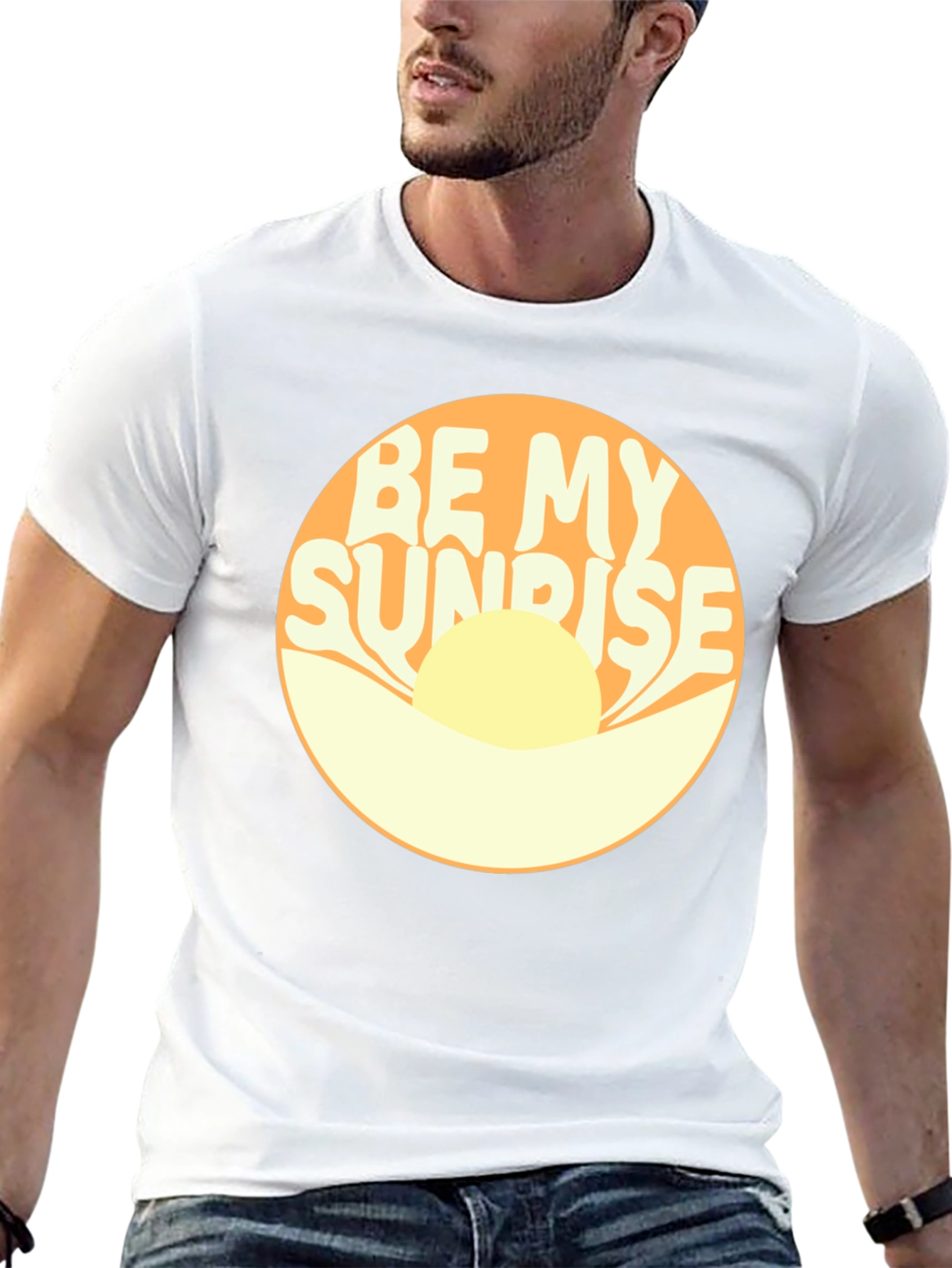 Be My Sunrise Graphic Tee - Retro Design