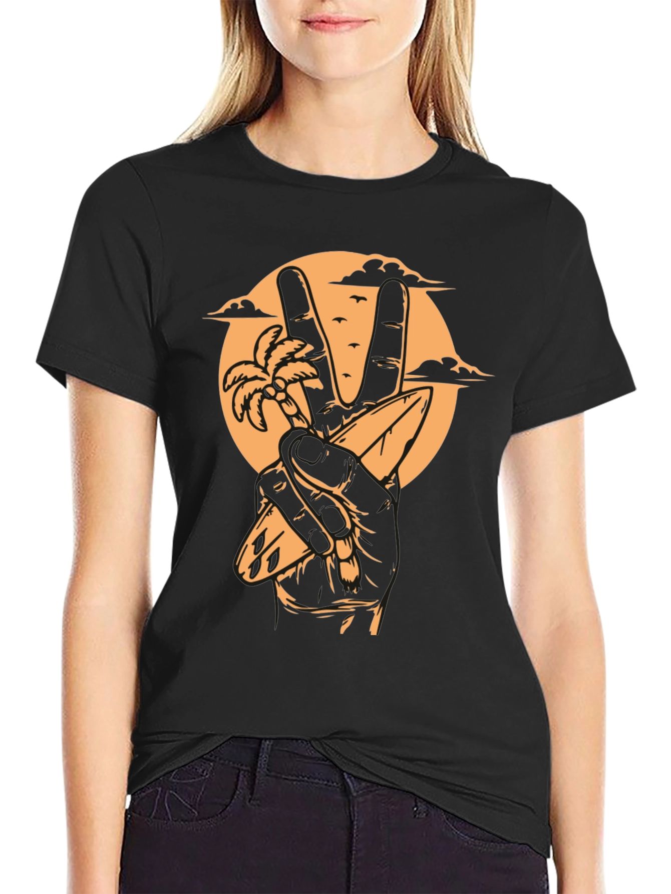 Peace Sign Beach T-Shirt