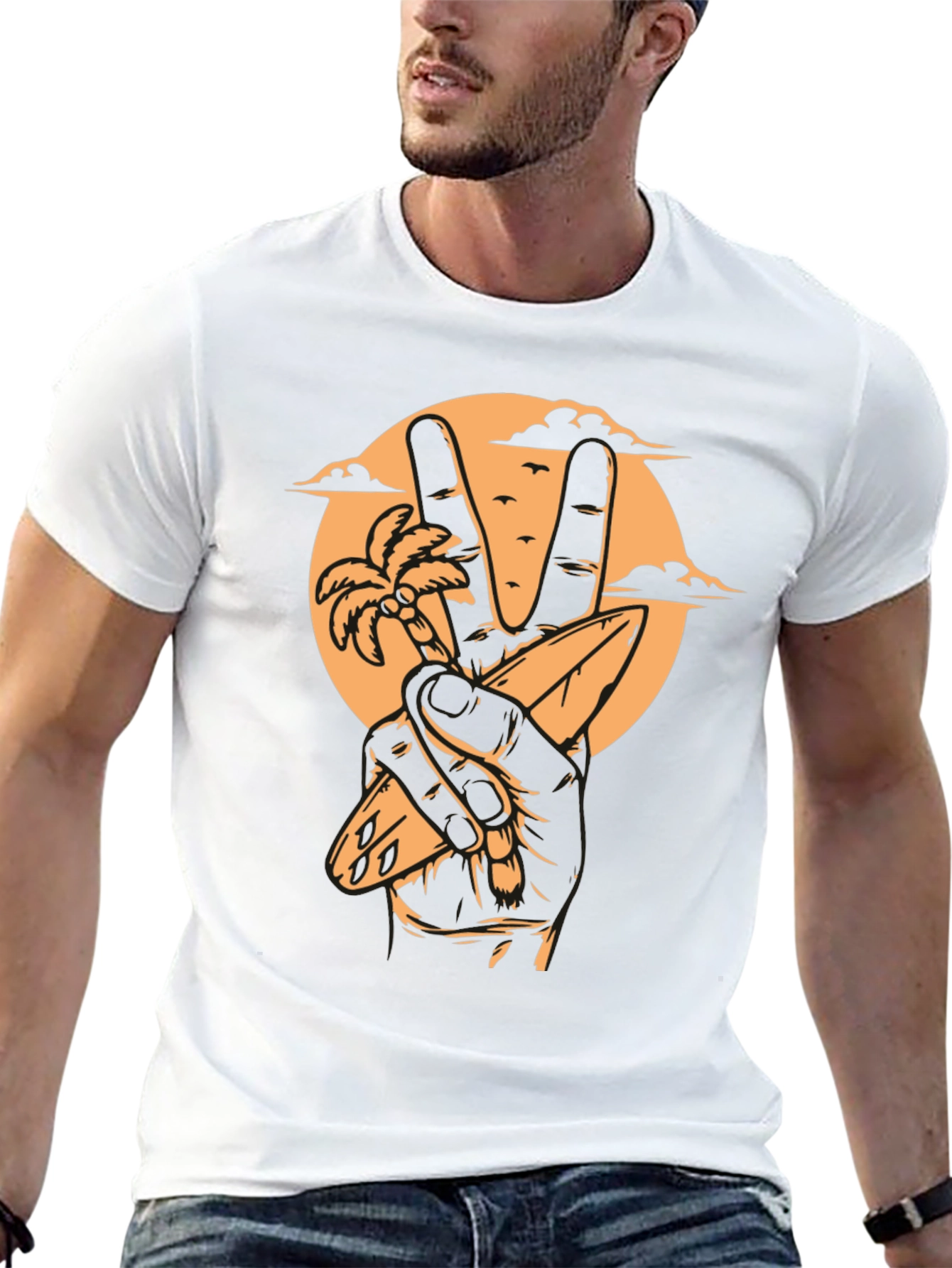 Peace Sign Beach T-Shirt