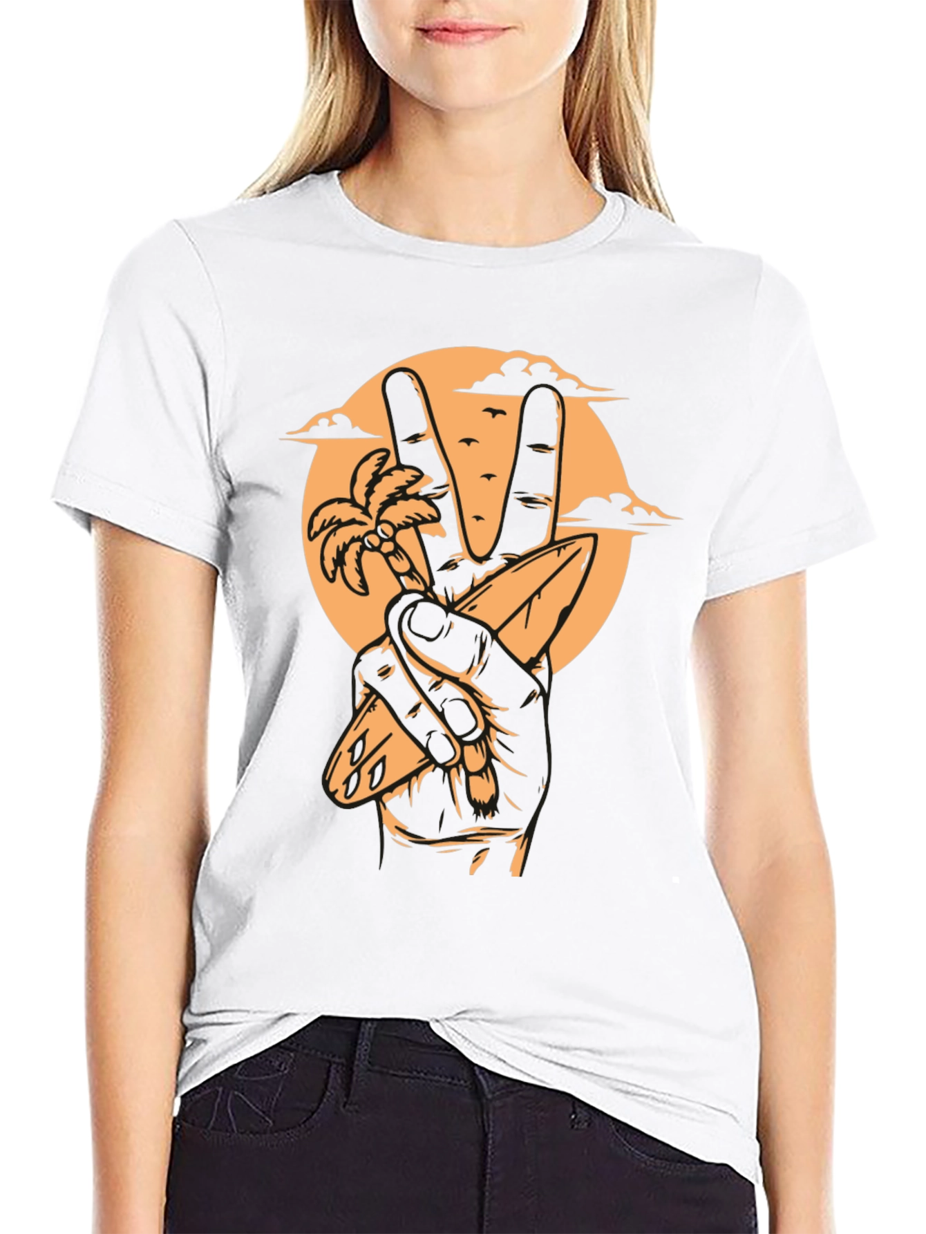 Peace Sign Beach T-Shirt