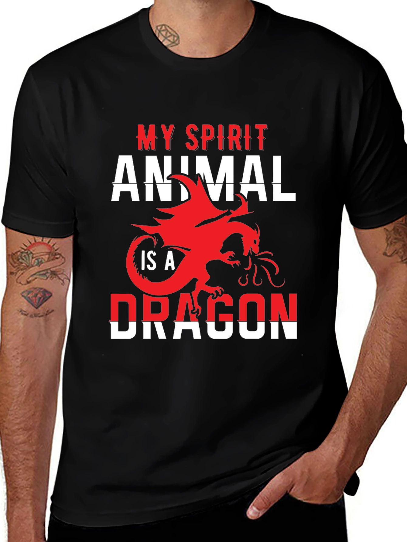 My Spirit Animal Dragon T-Shirt - Unique Graphic Tee