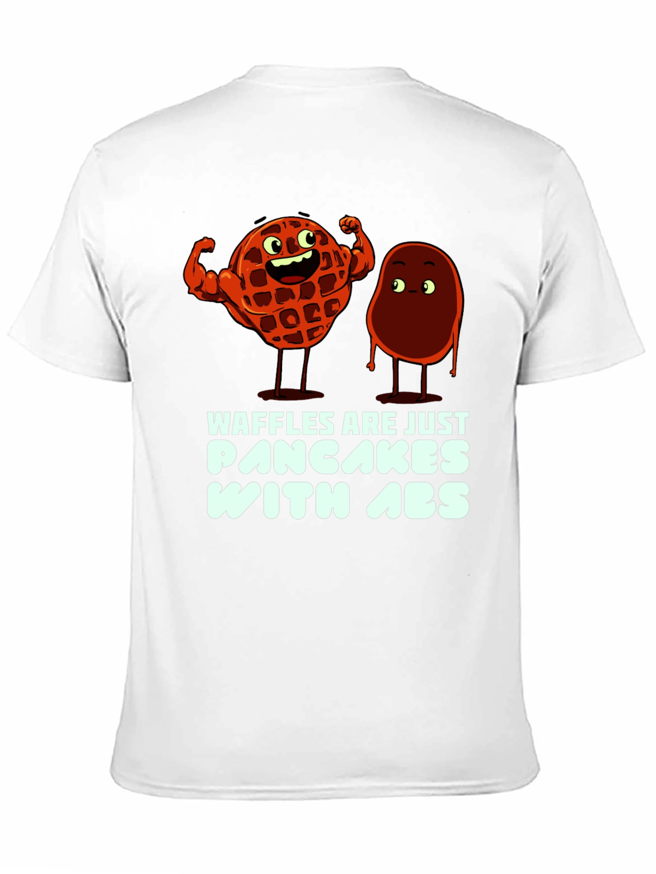 Waffle Pancakes with Abs Graphic T-Shirt