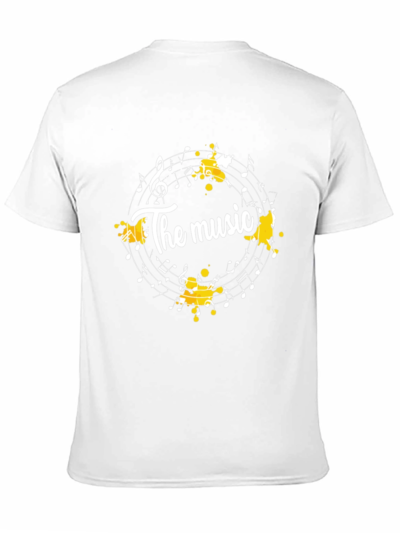 The Music Notes T-Shirt - Black Cotton Tee